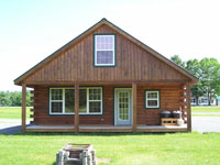 Log Cabin Rental Photos - Cabin in Winter - North Country Rivers