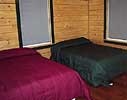 Log Cabin Rental Photos - Downstairs Bedroom - North Country Rivers